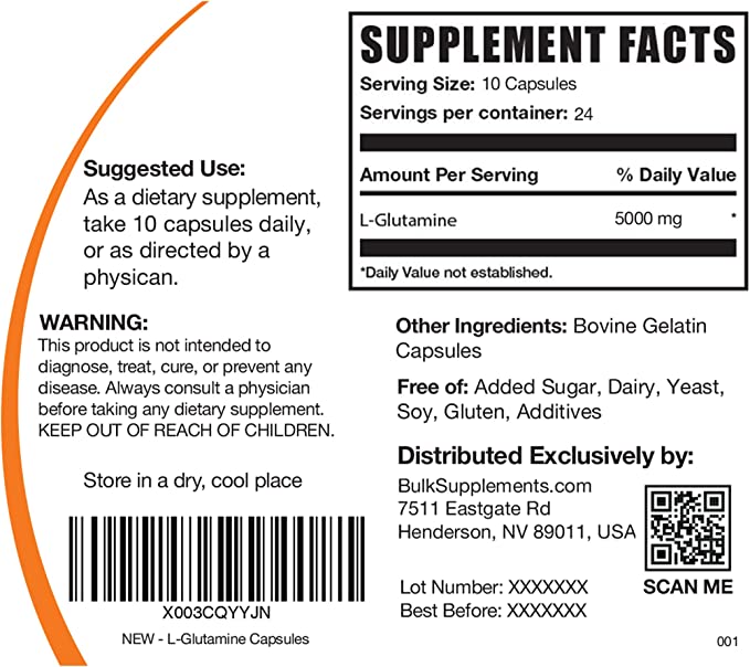 Bulk Supplements Glutamine Review
