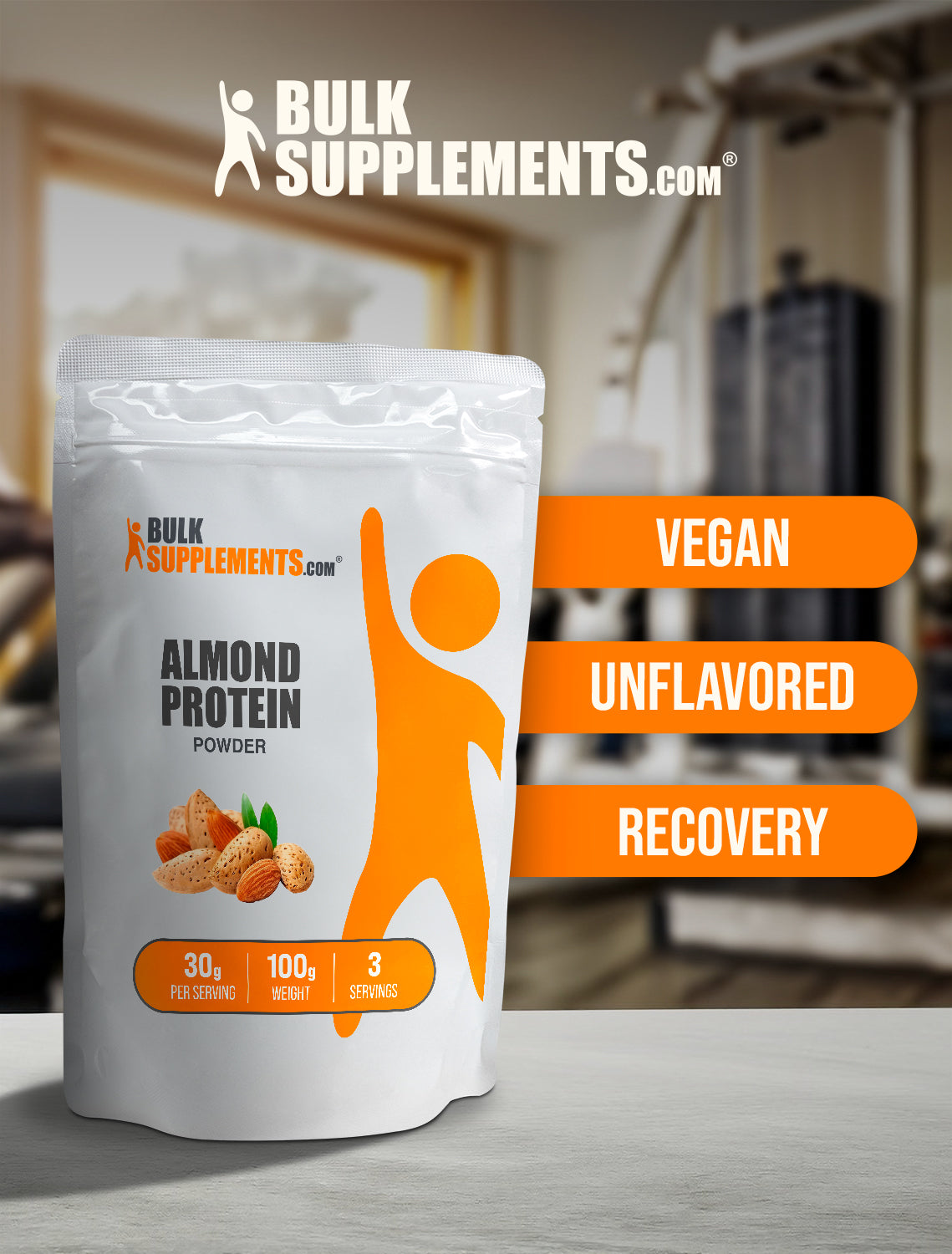 Almond protein powder keyword image 100g