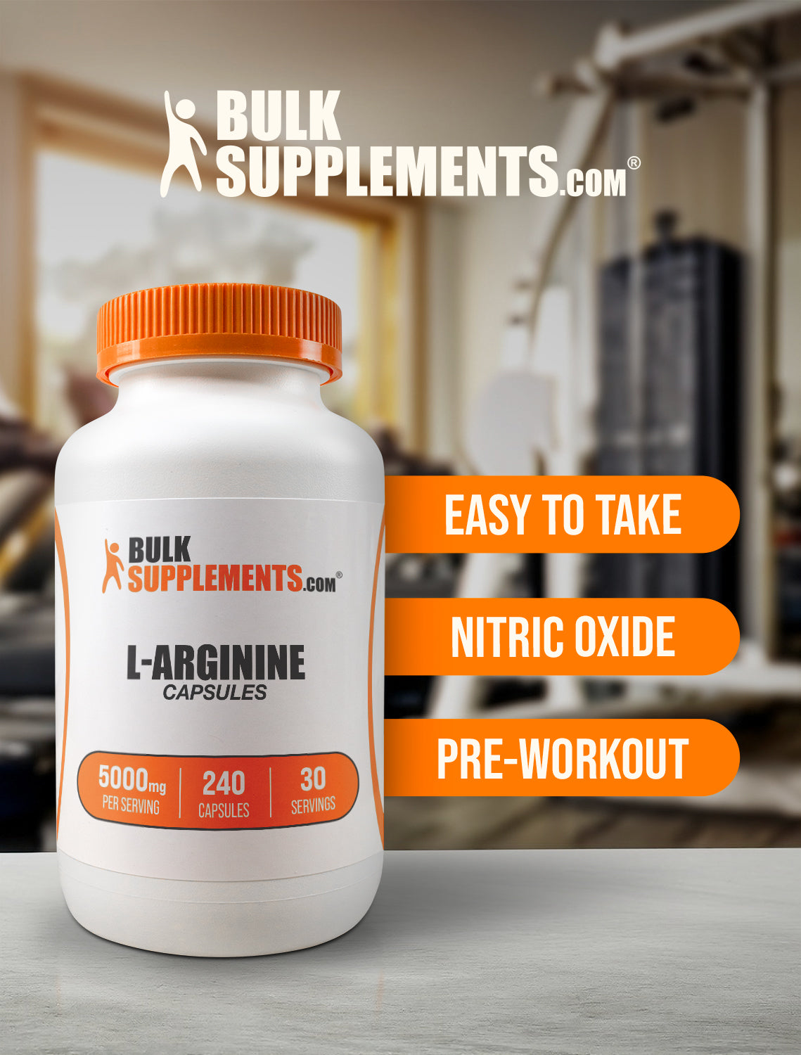 L-Arginine capsules 240 ct keyword image