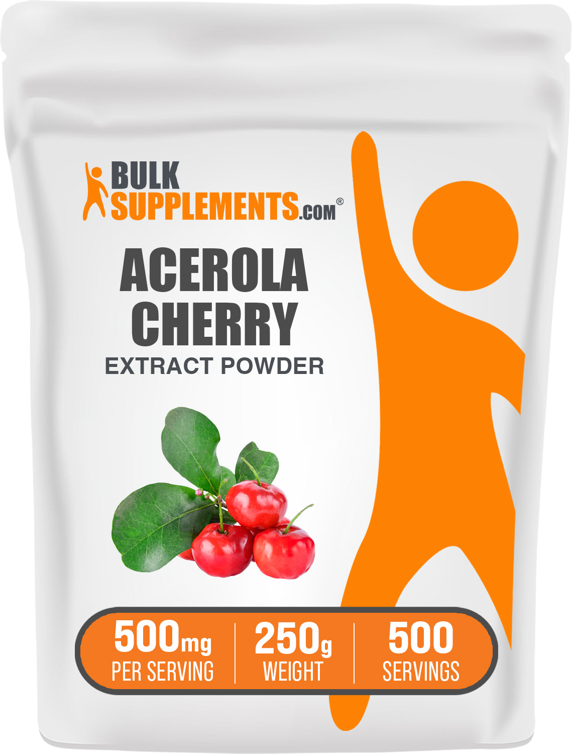 BulkSupplements.com Acerola Cherry Extract Powder 250g bag image