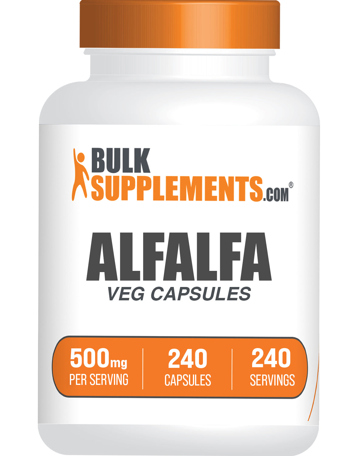 BulkSupplements.com Alfalfa Extract 240 capsules bottle image