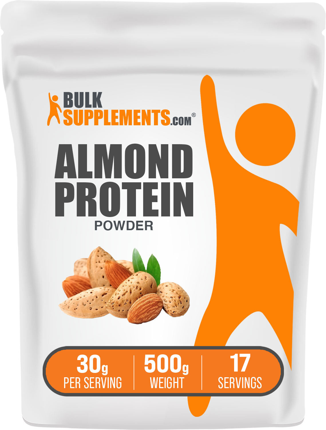 BulkSupplements.com Almond Protein Powder 500g bag image