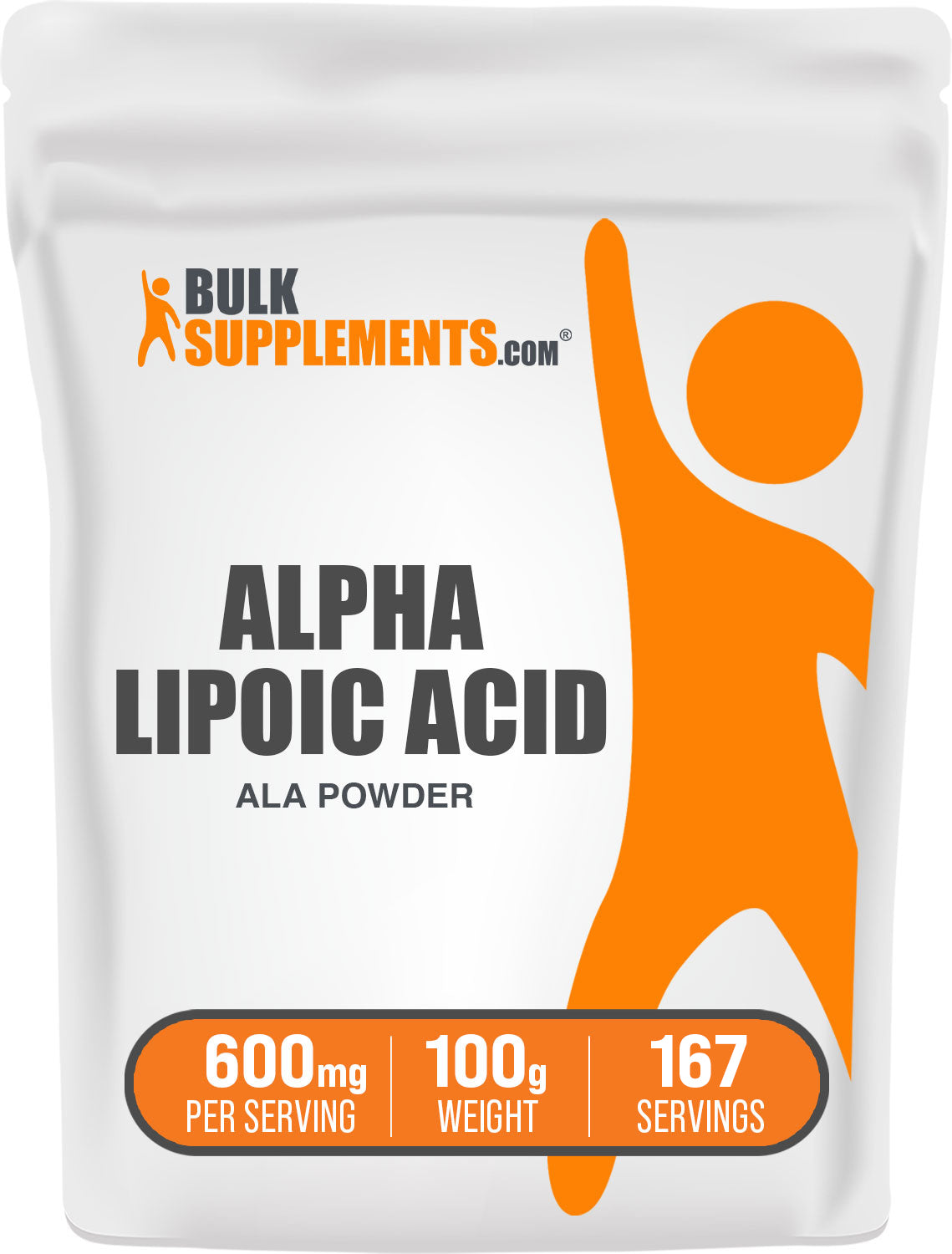 BulkSupplements.com Alpha Lipoic Acid Powder 100g bag image