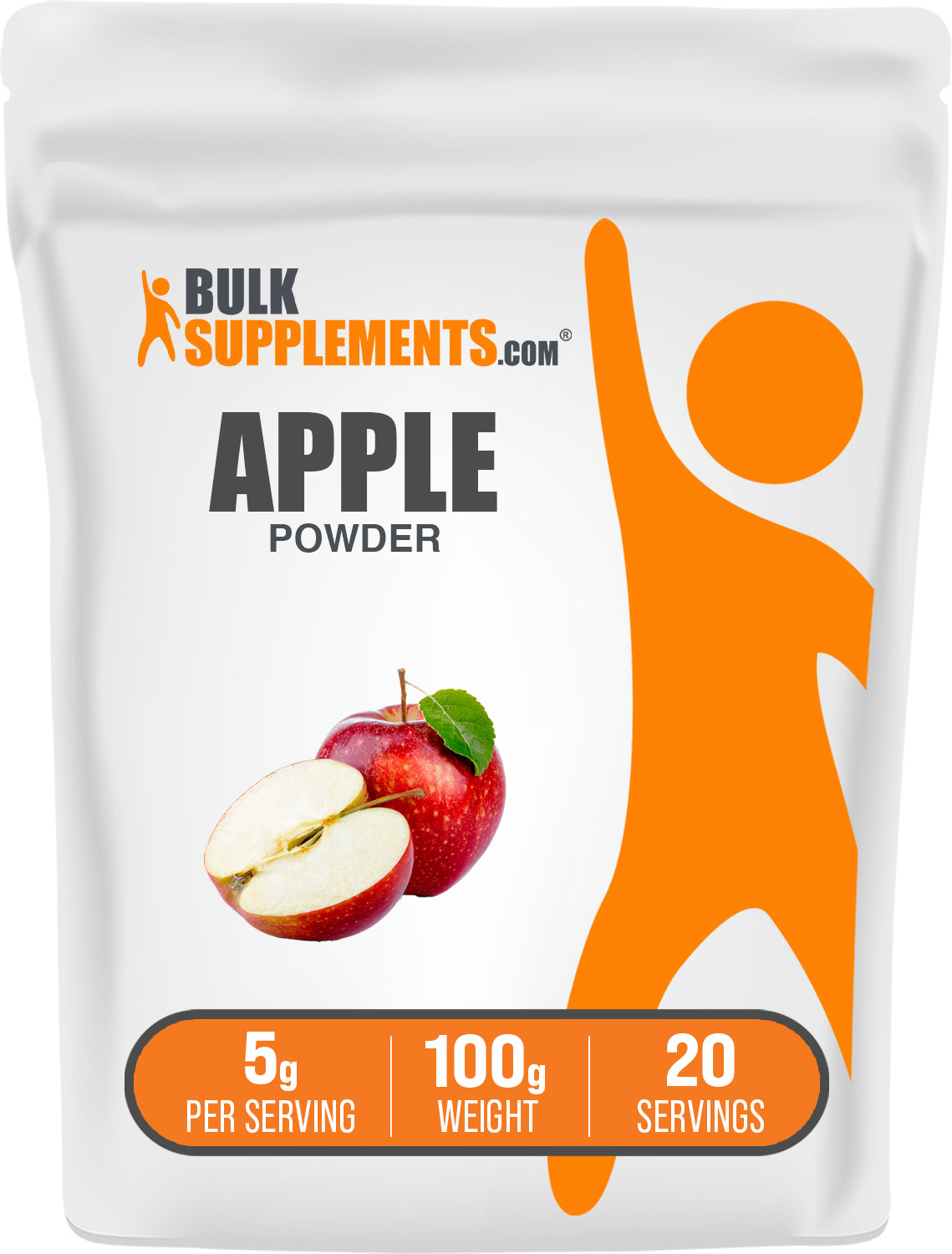 BulkSupplements.com Apple Powder 100g bag image