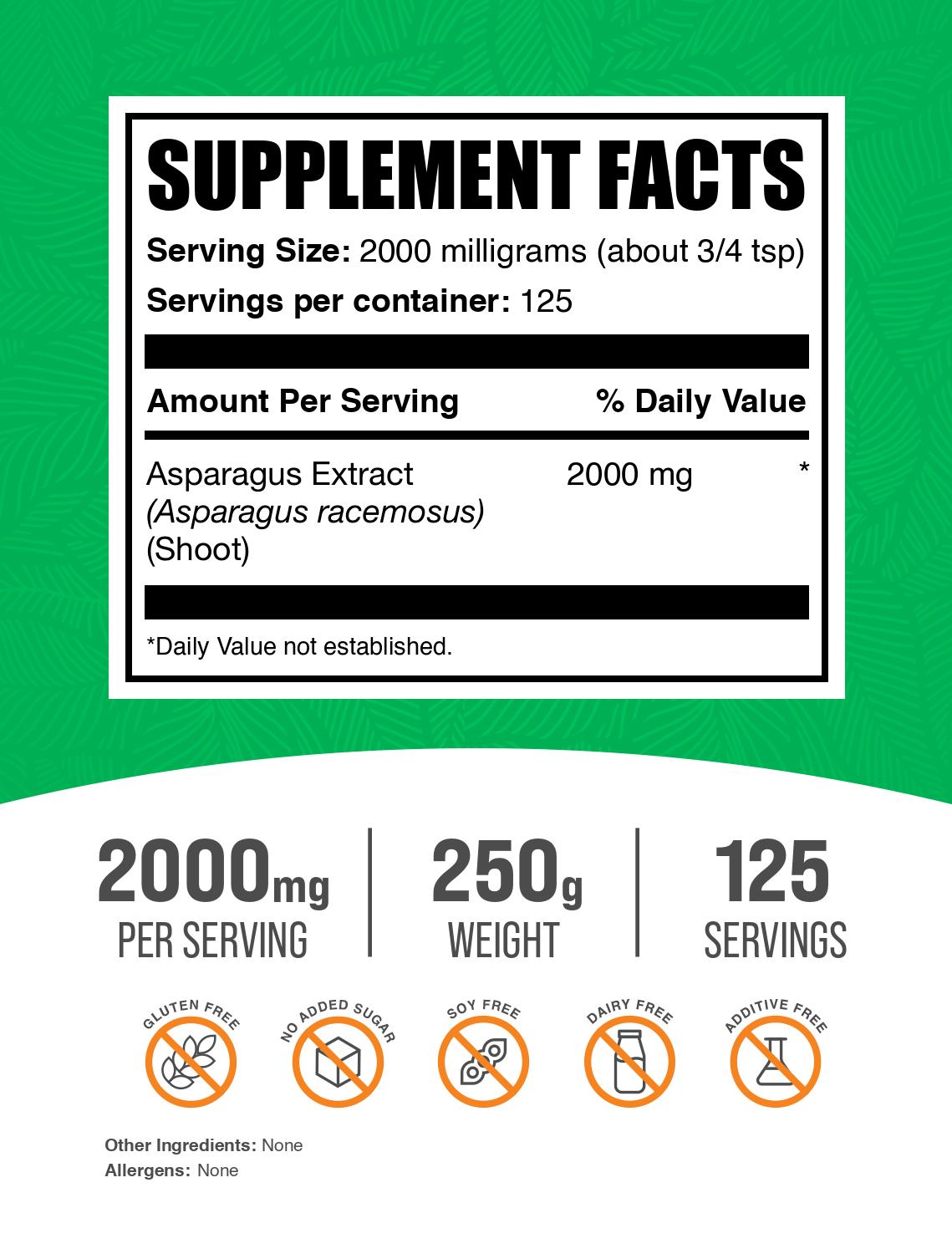 Asparagus extract powder 250g