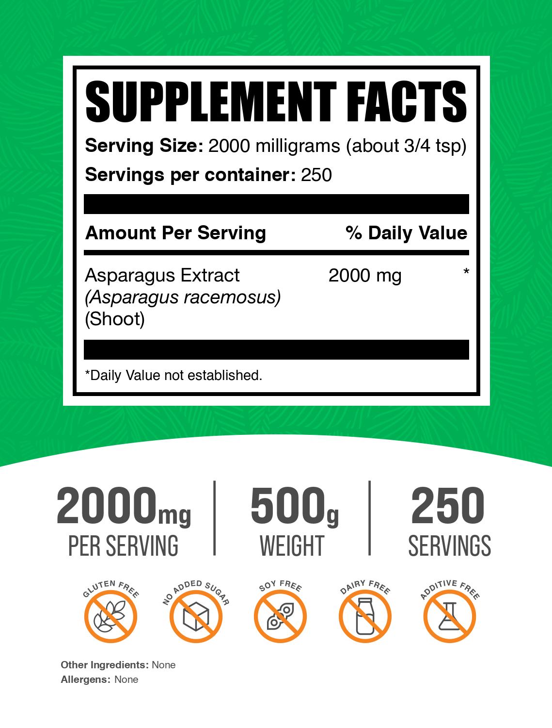 Asparagus extract powder 500g