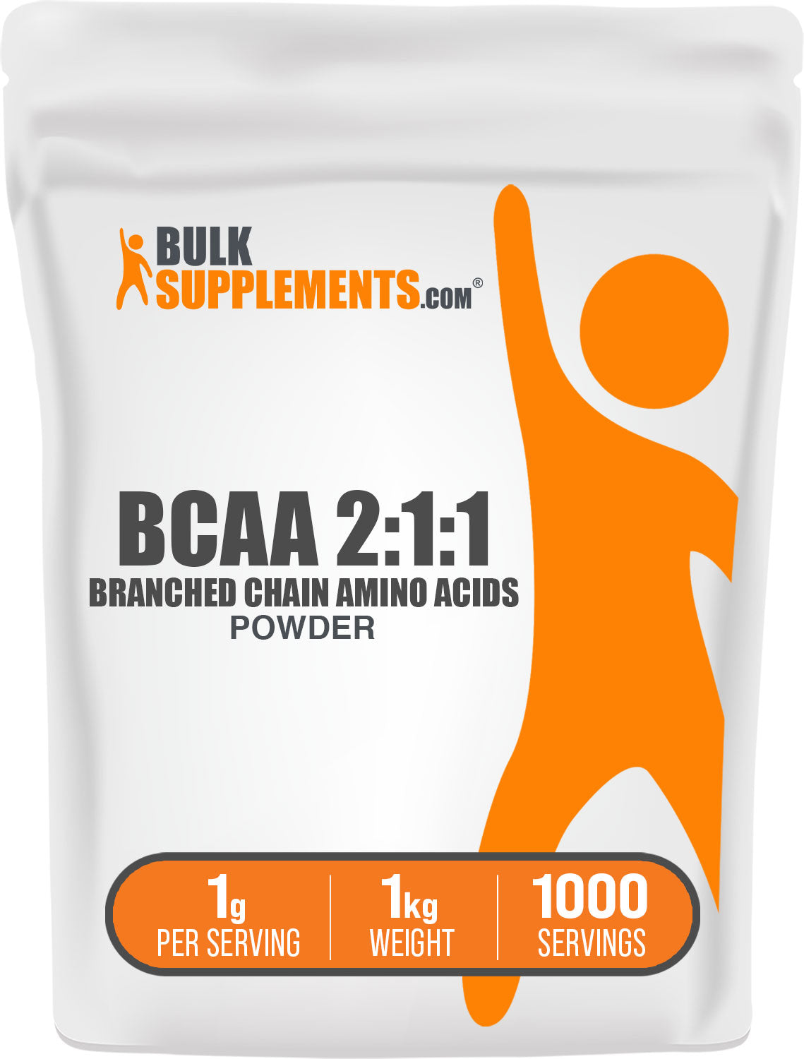 BulkSupplements.com BCAA 2:1:1 Powder 1kg bag image