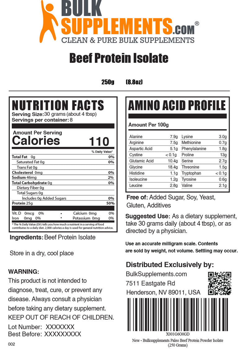 Beef Protein Powder Isolate | Workout Supplements