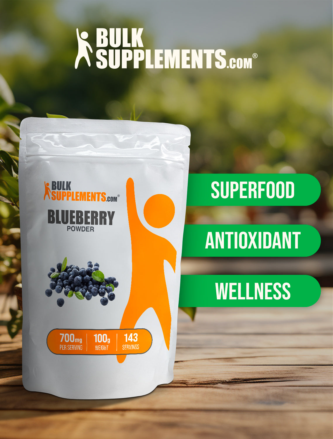 Blueberry powder keyword image 100g