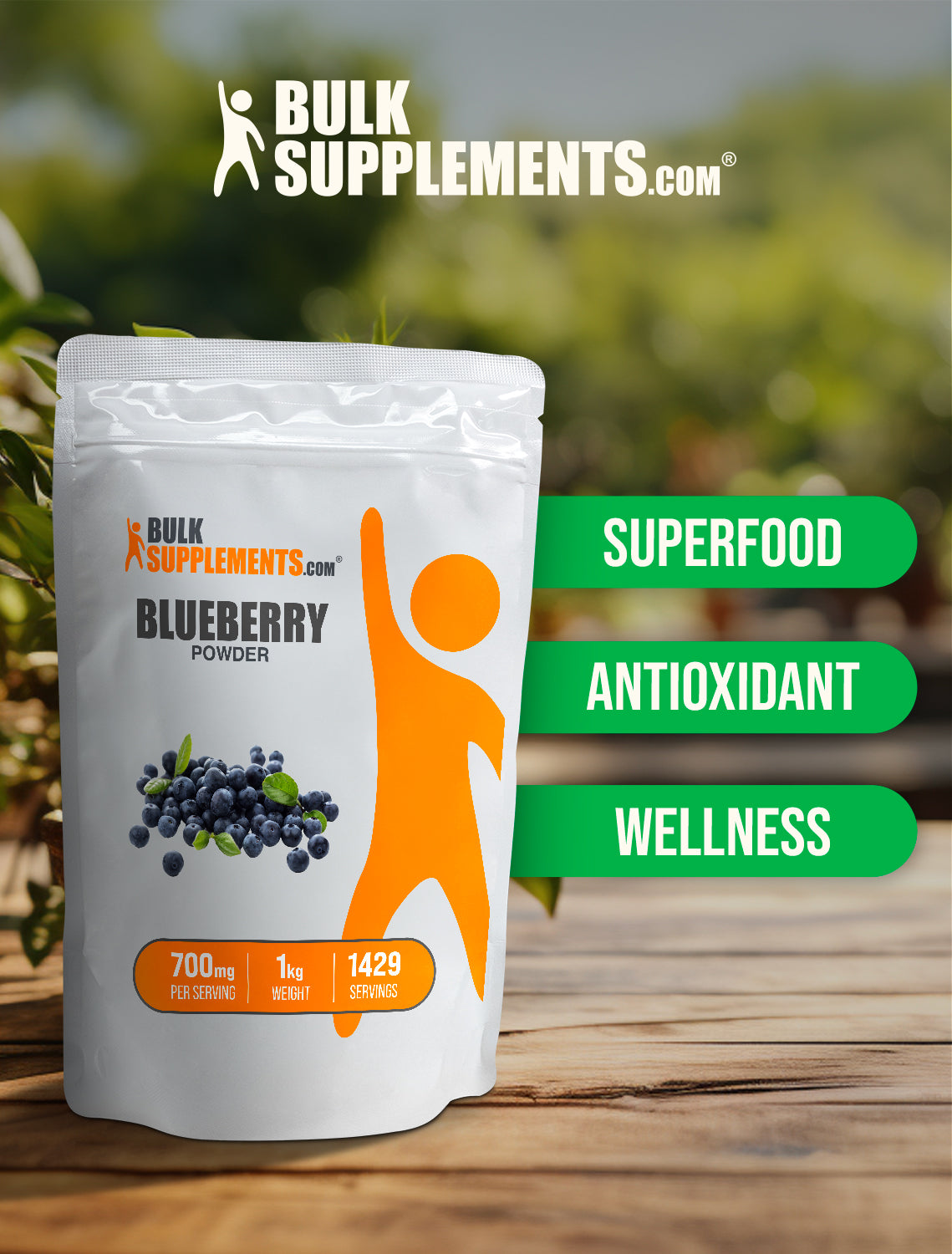 Blueberry powder keyword image 1kg