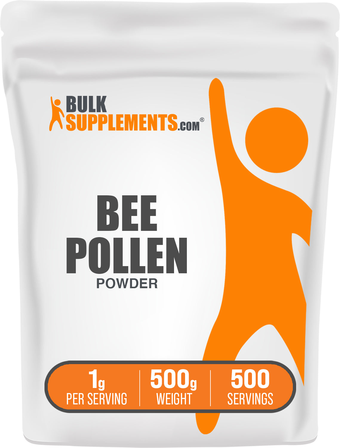 BulkSupplements.com Bee Pollen Powder 500g bag image