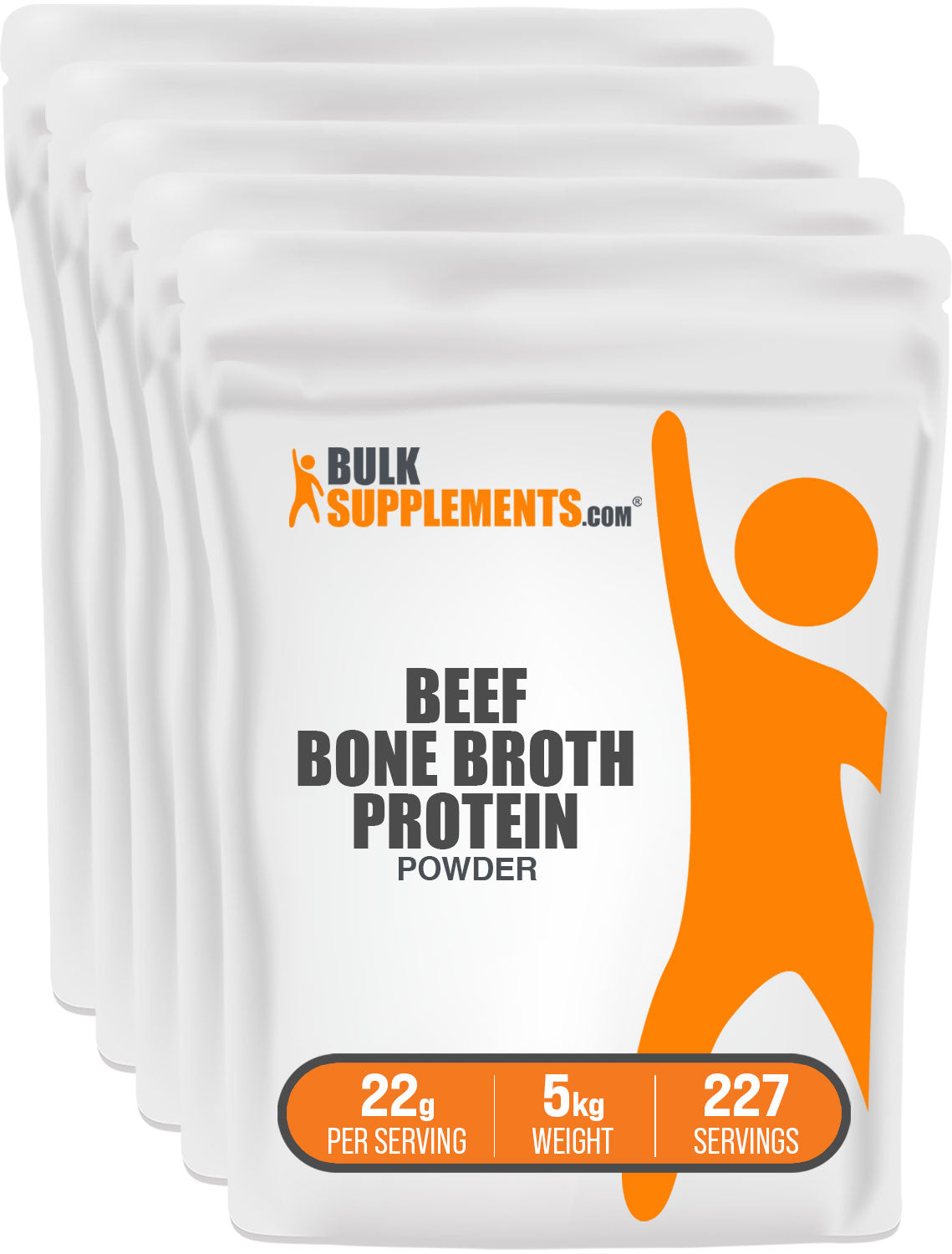 BulkSupplements.com Beef Bone Broth Protein Powder 5kg bag image