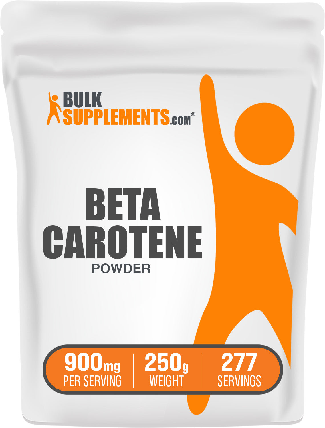 BulkSupplements.com Beta Carotene Powder 250g bag image