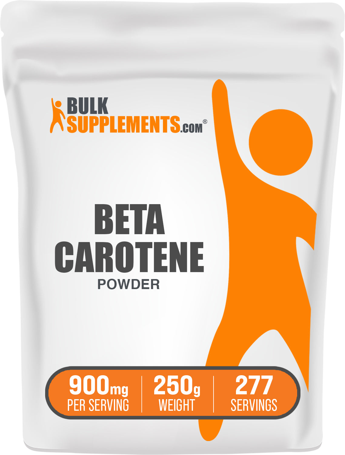 BulkSupplements.com Beta Carotene Powder 250g bag image