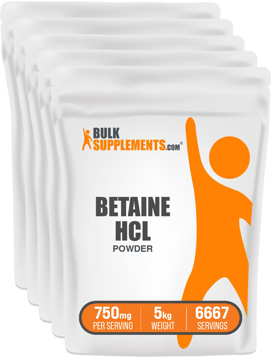 BulkSupplements.com Betaine HCl powder 5kg bag image