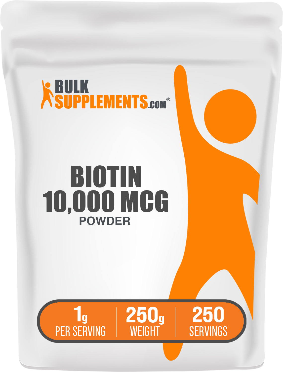 BulkSupplements Biotin 10000mcg Powder Bag