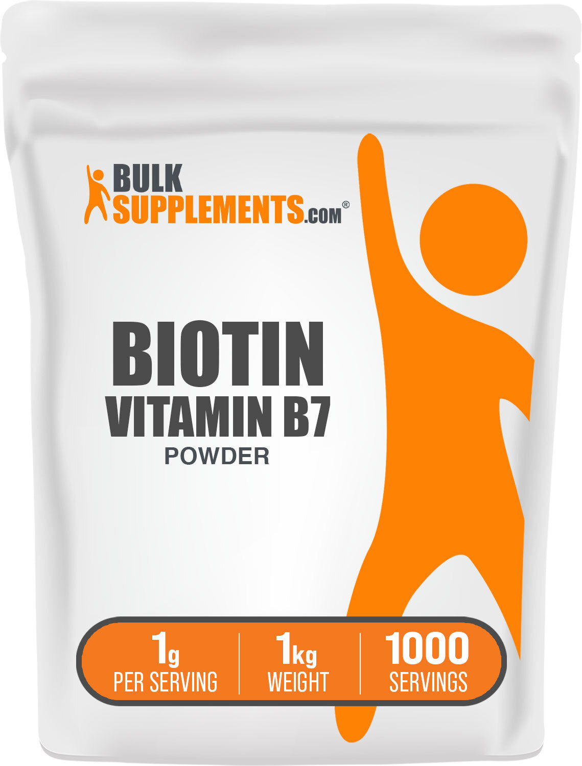 BulkSupplements.com Biotin 10000mcg 1kg bag image