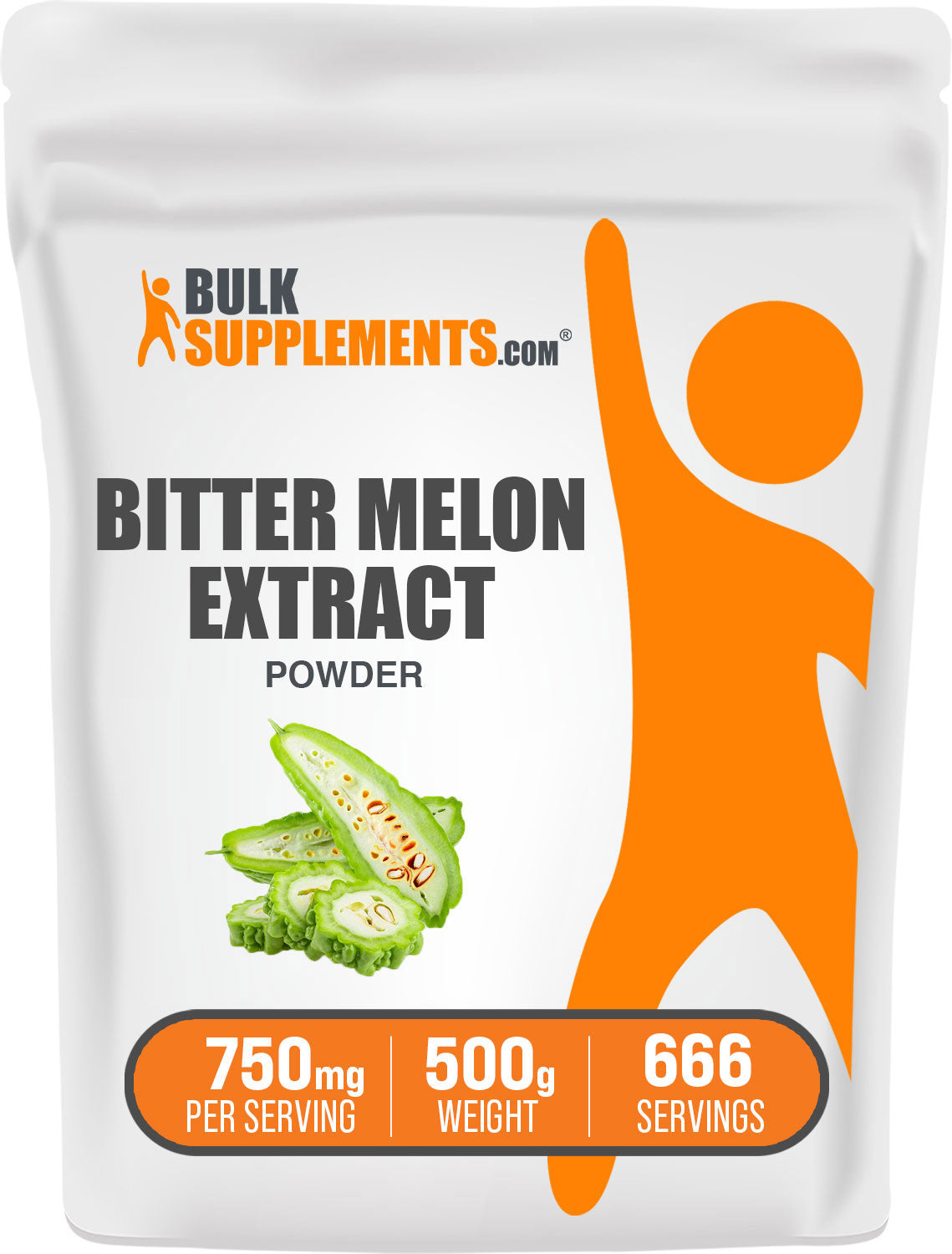 BulkSupplements.com Bitter Melon Extract powder 100g bag image