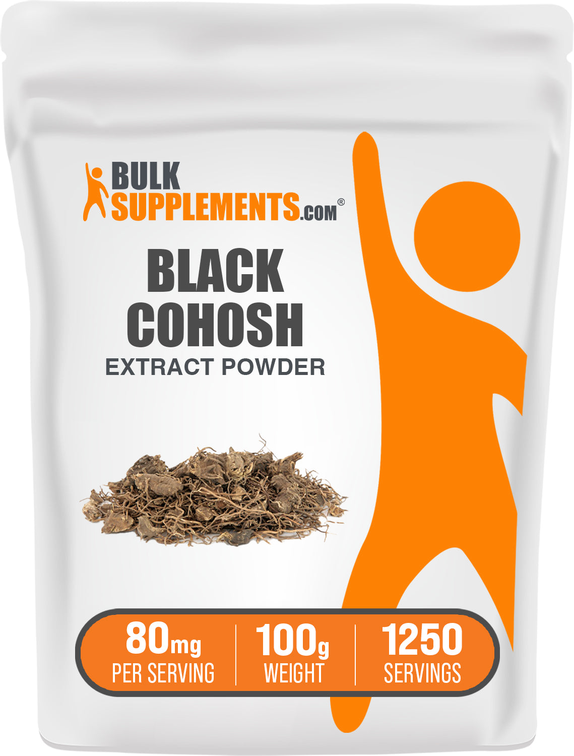 BulkSupplements.com Black Cohosh Extract Powder 100g bag image