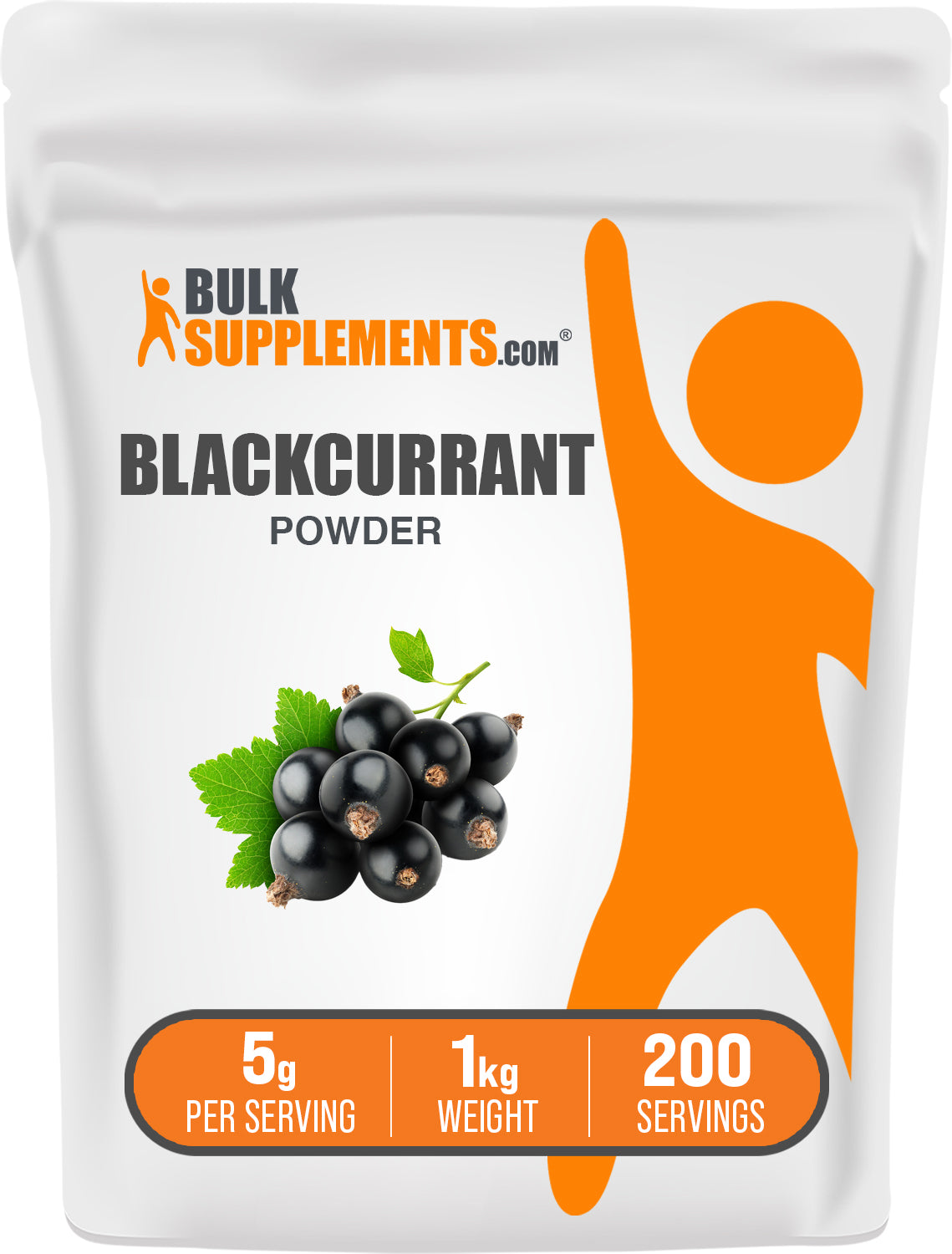 BulkSupplements.com Blackcurrant Powder 1kg bag image