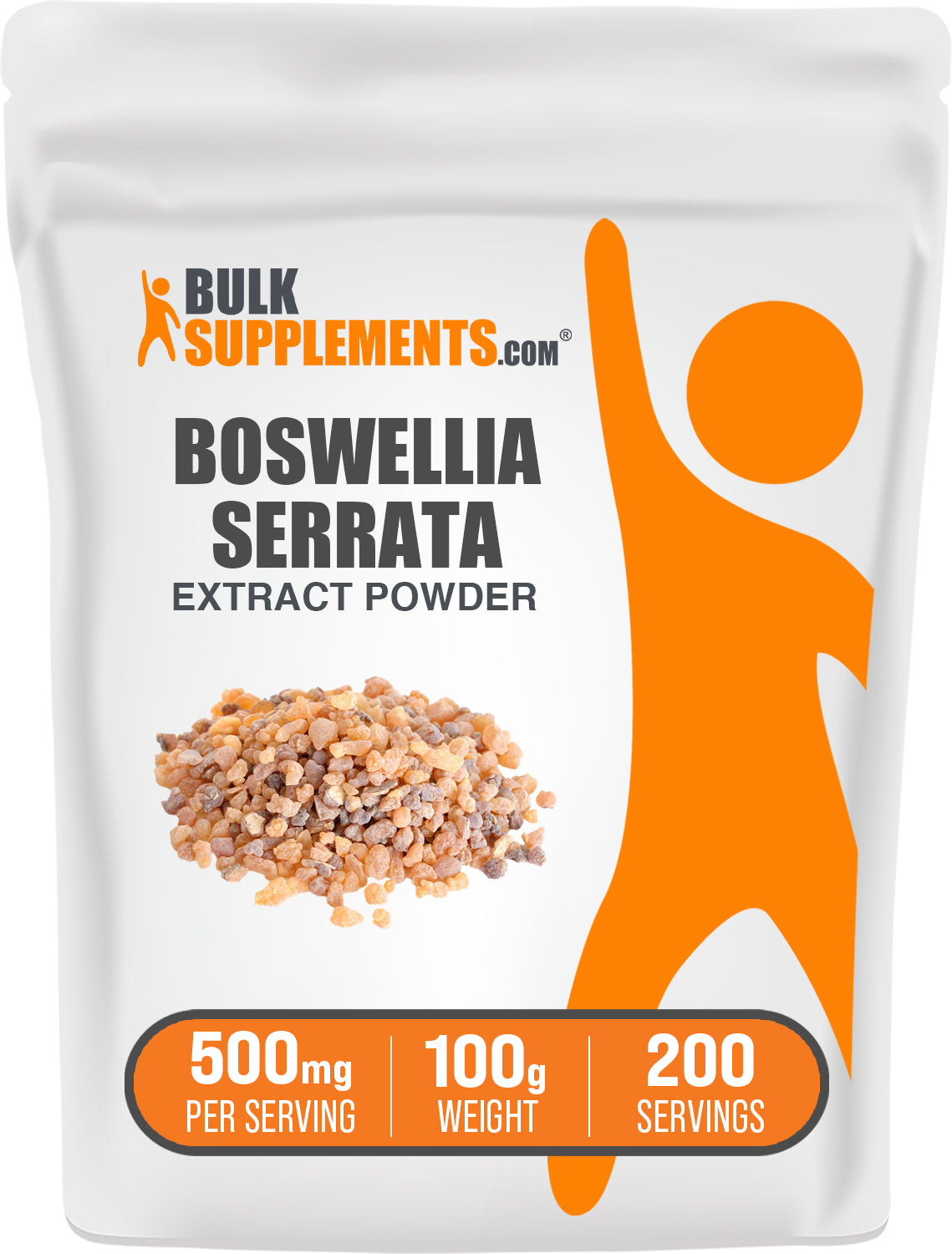 BulkSupplements.com Boswellia Serrata Extract Powder 100g bag image