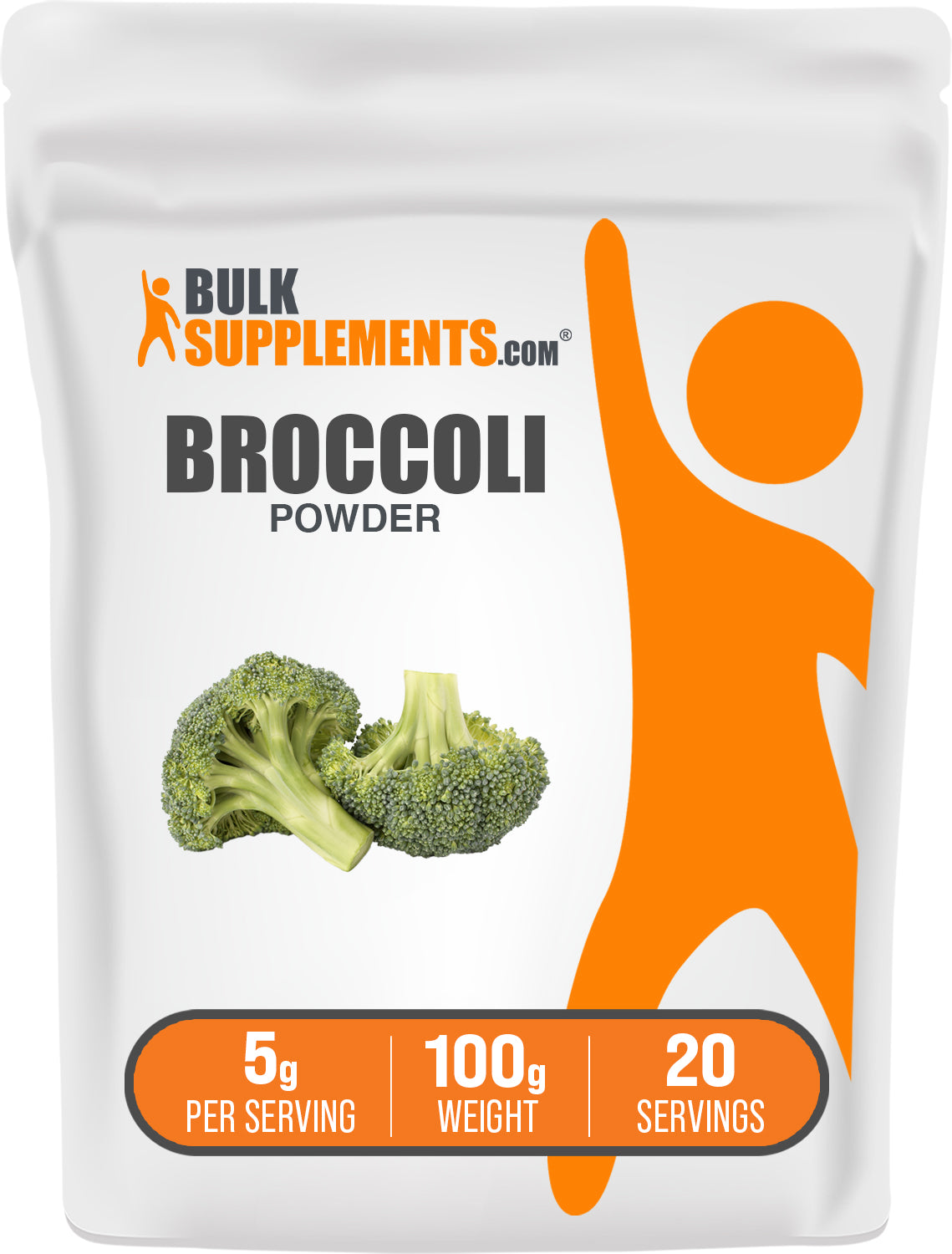 BulkSupplements.com Broccoli Powder 100g bag image