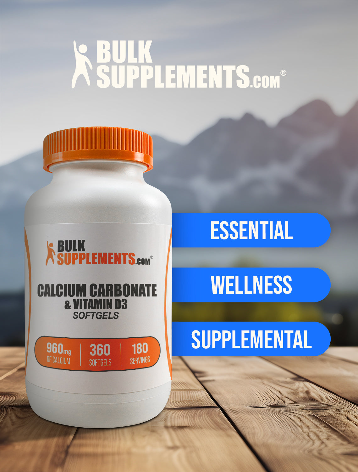 Calcium Carbonate & Vitamin D3 softgels keyword image 360 ct