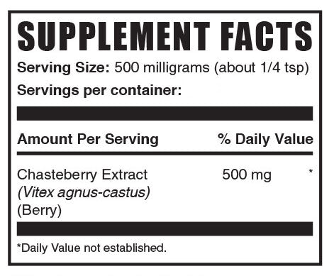 Chasteberry extract powder mini label