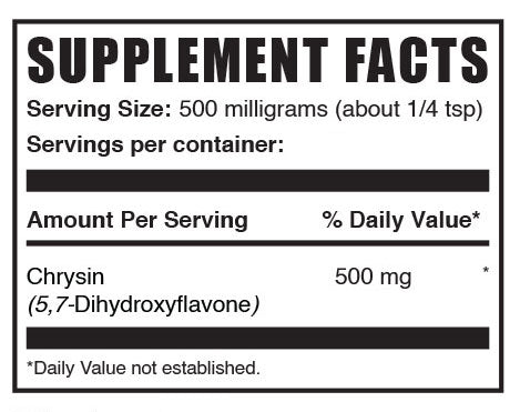 Chrysin powder mini label