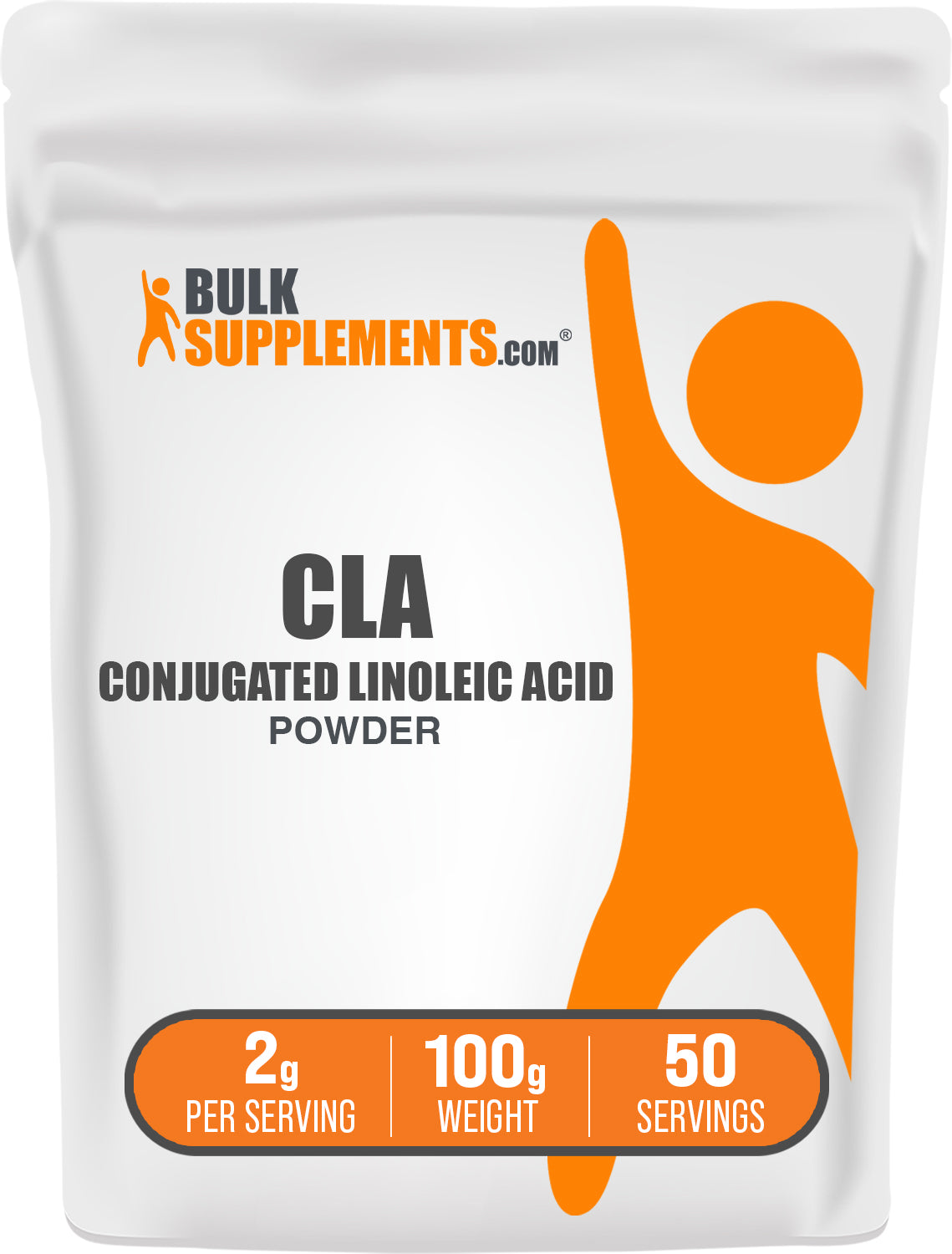 BulkSupplements.com Conjugated Linoleic Acid (CLA) Powder 100g bag image