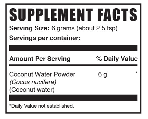 Coconut water powder mini label