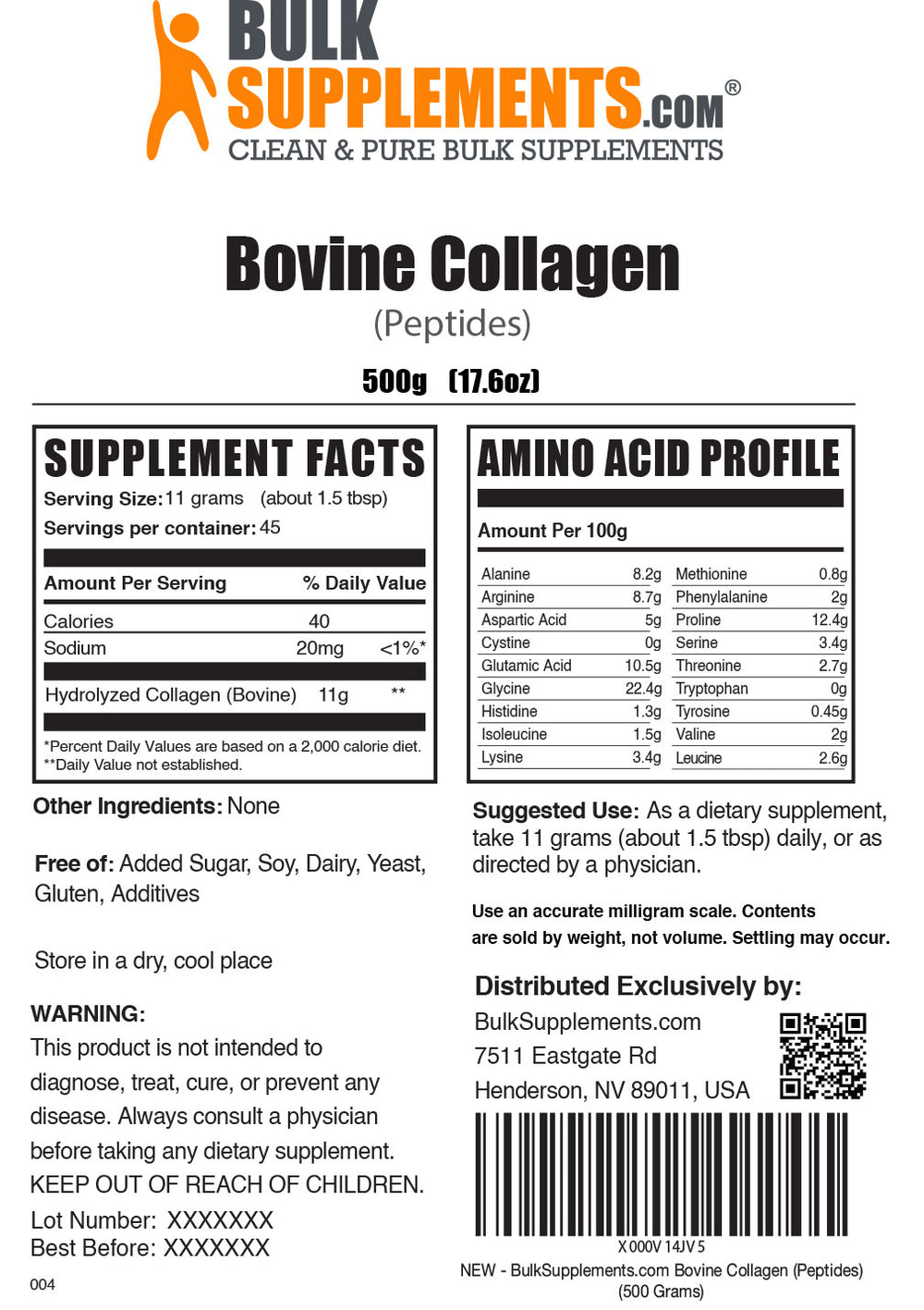 Bovine Collagen | Peptides | Collagen Supplement