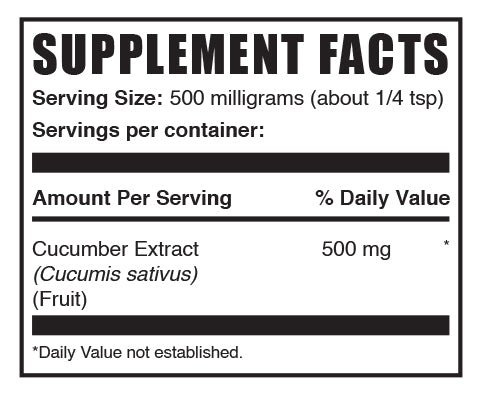 Cucumber extract powder mini label