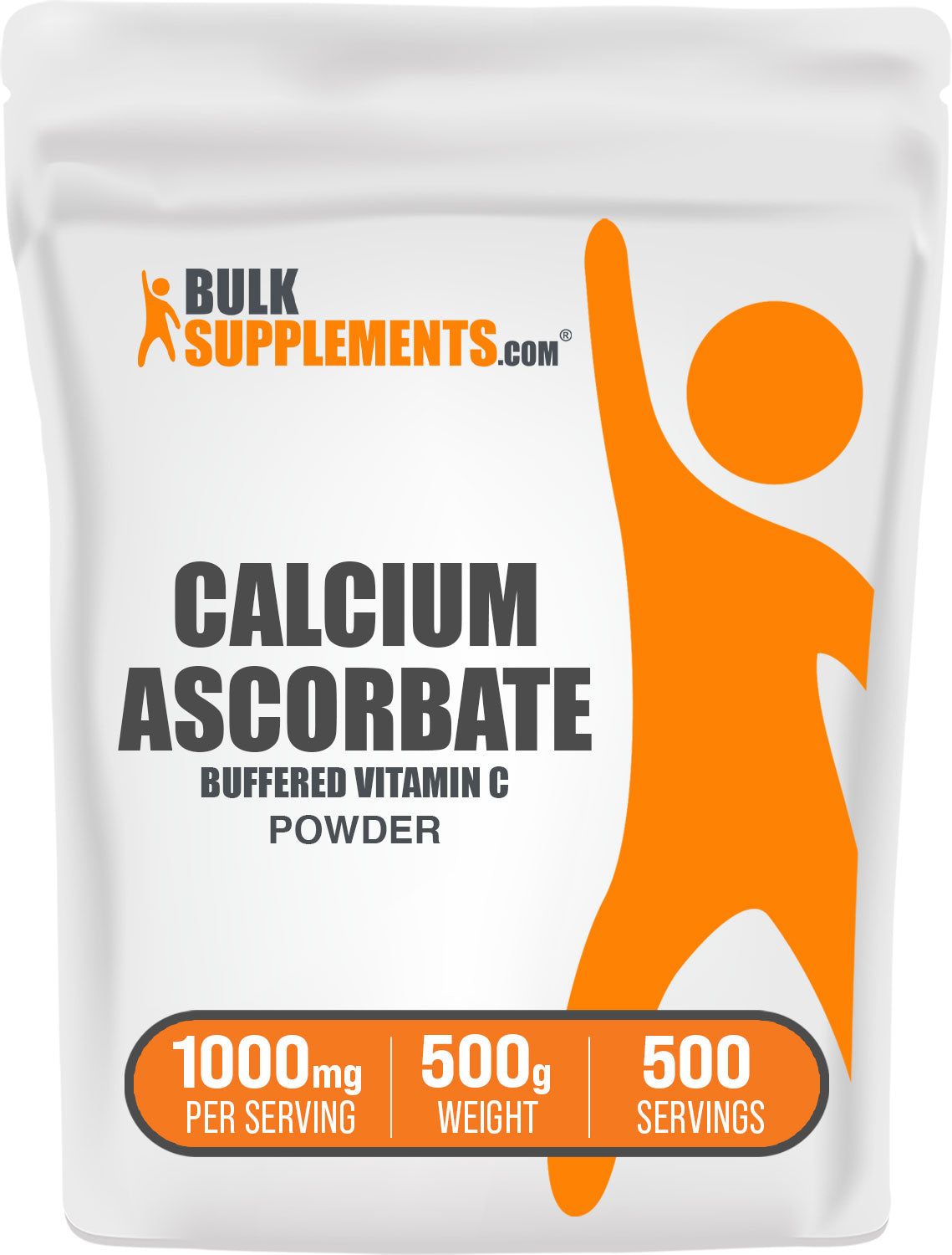 BulkSupplements.com Calcium Ascorbate 500g bag