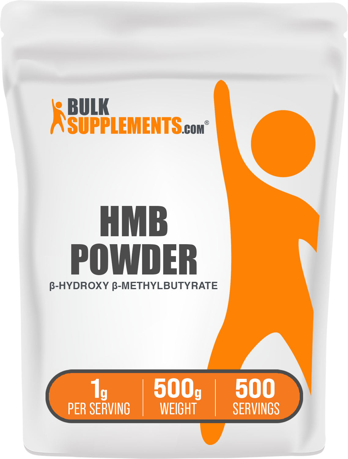 BulkSupplements.com Calcium HMB Powder 500g bag image