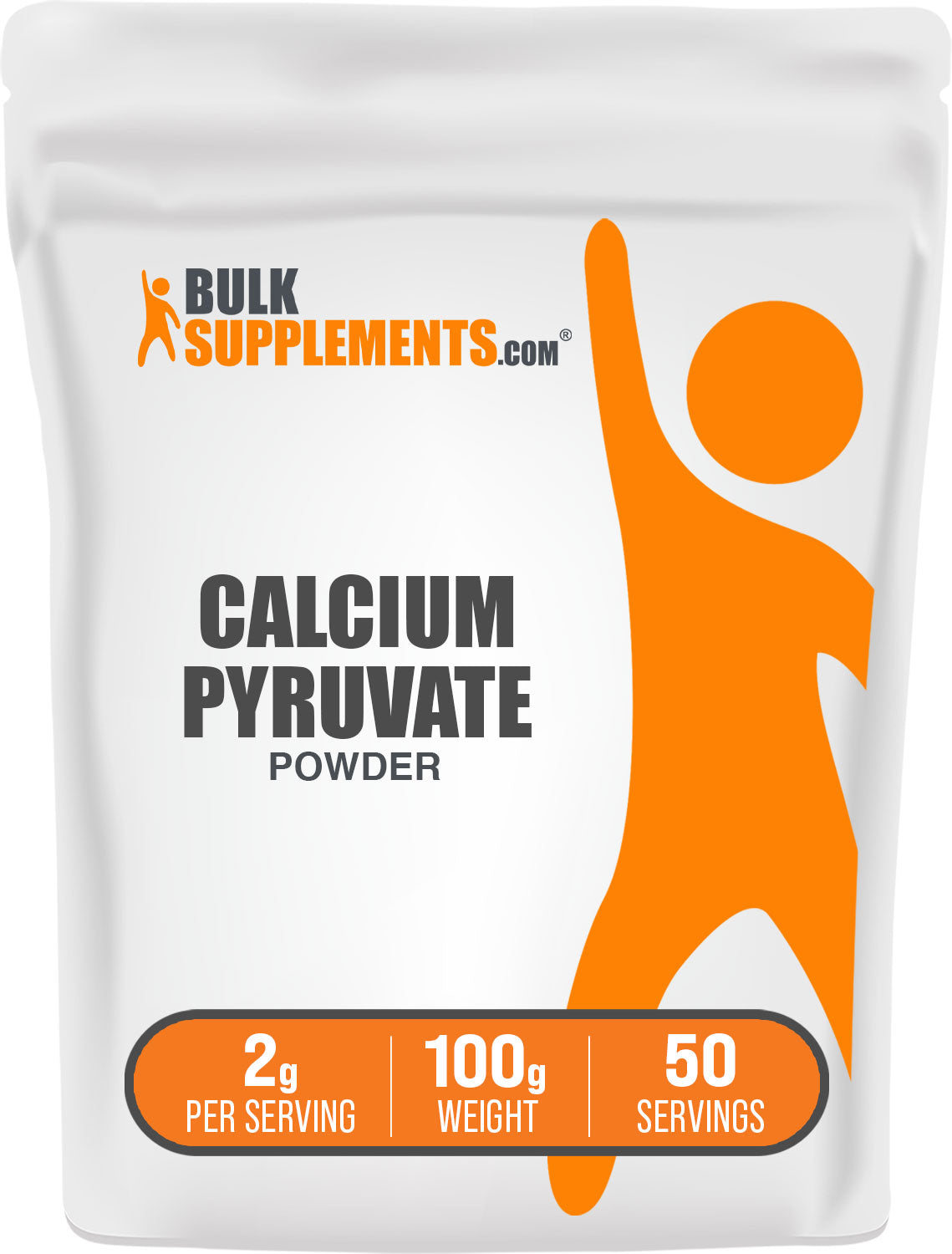 BulkSupplements.com Calcium Pyruvate Powder 100g bag image