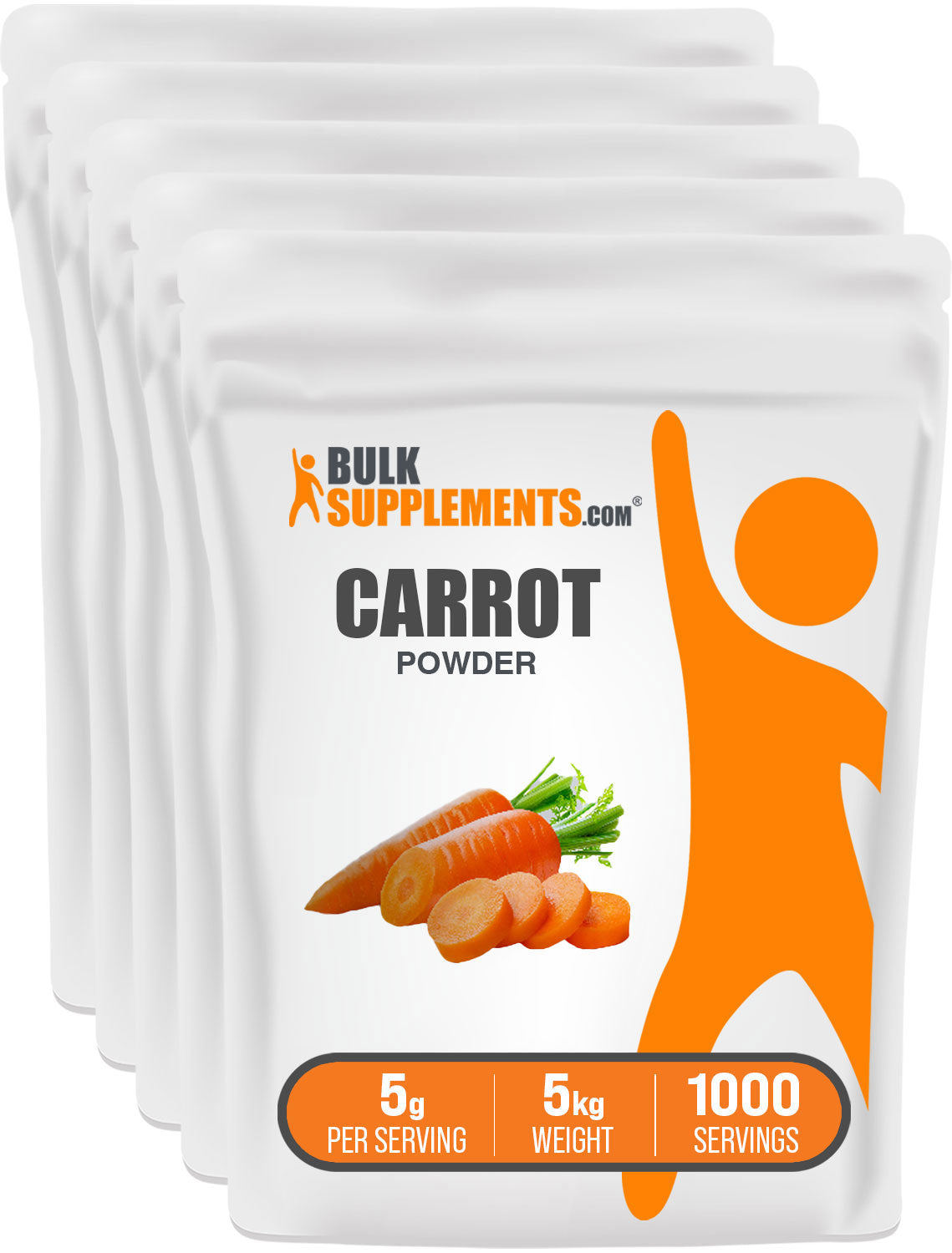 BulkSupplements.com Carrot Powder 5kg bag image