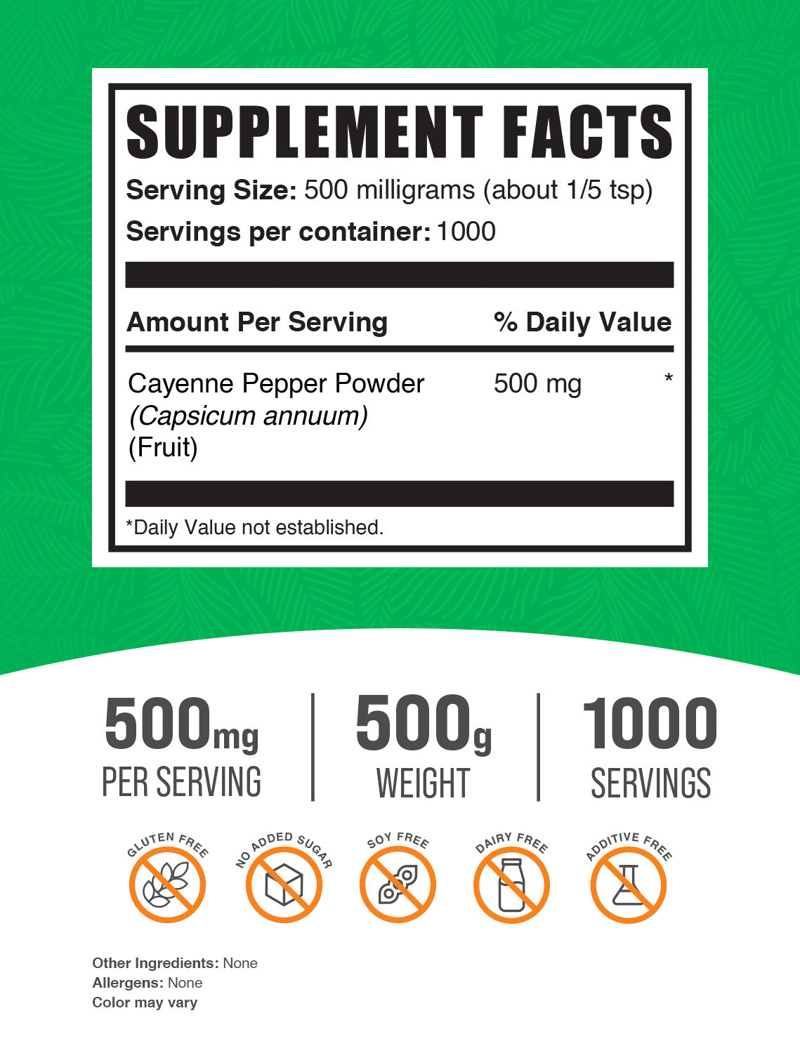 Cayenne Pepper 40000HU Powder