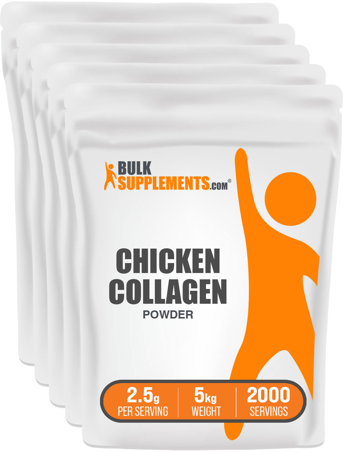 BulkSupplements.com Chicken Collagen Powder 5kg bag image