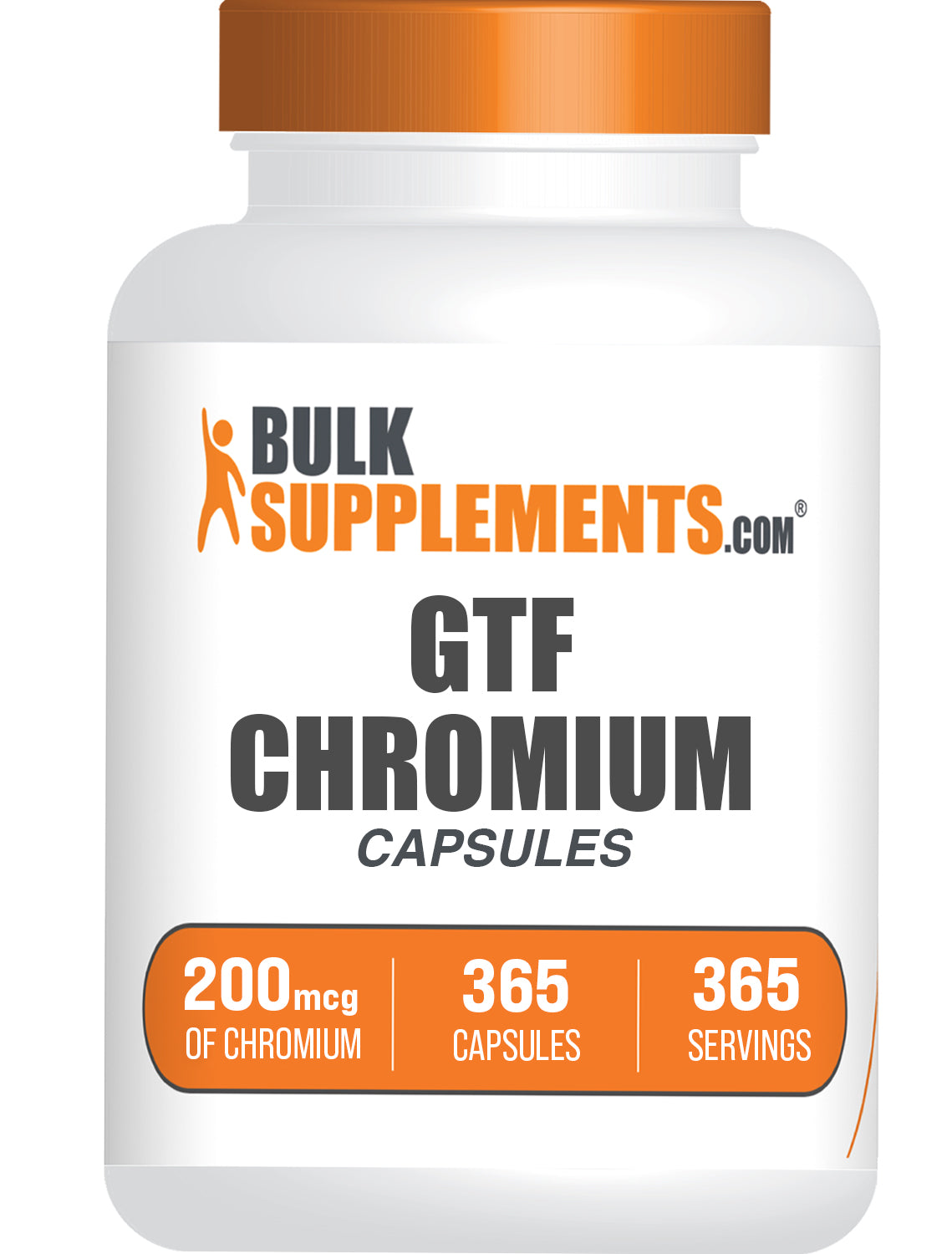 BulkSupplements.com Chromium GTF 365 capsules bottle image