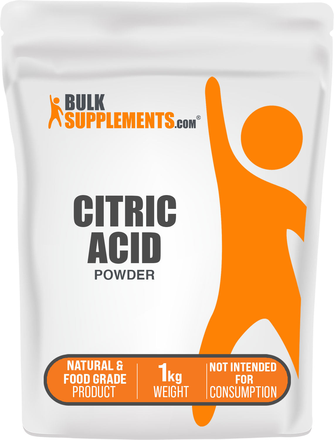 BulkSupplements.com Citric Acid Powder 1kg bag image