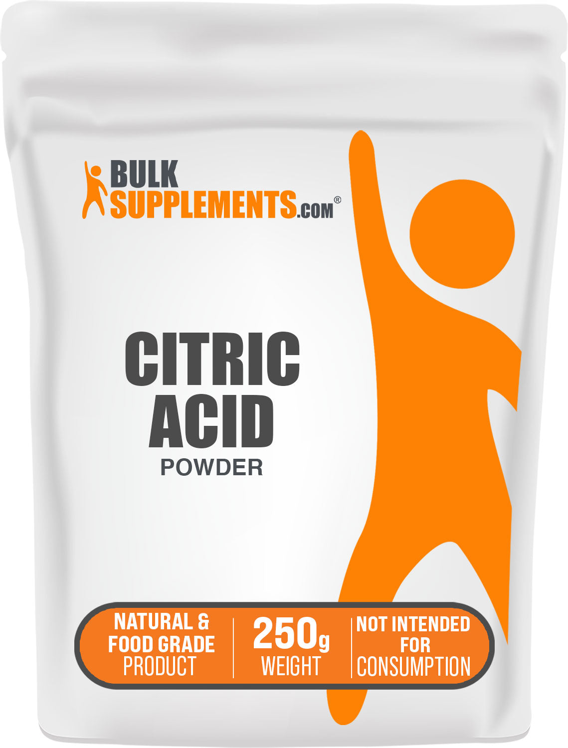 BulkSupplements.com Citric Acid Powder 250g bag image