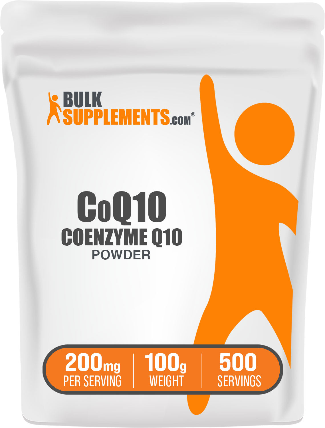 BulkSupplements.com Coenzyme Q10 (CoQ10) Powder 100g bag image