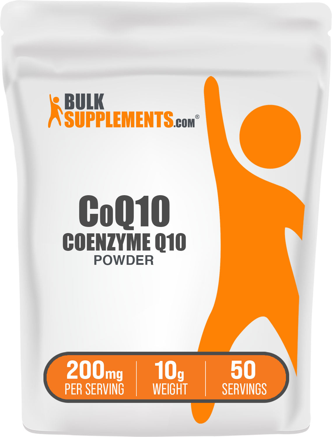 BulkSupplements.com Coenzyme Q10 (CoQ10) Powder 10g bag image