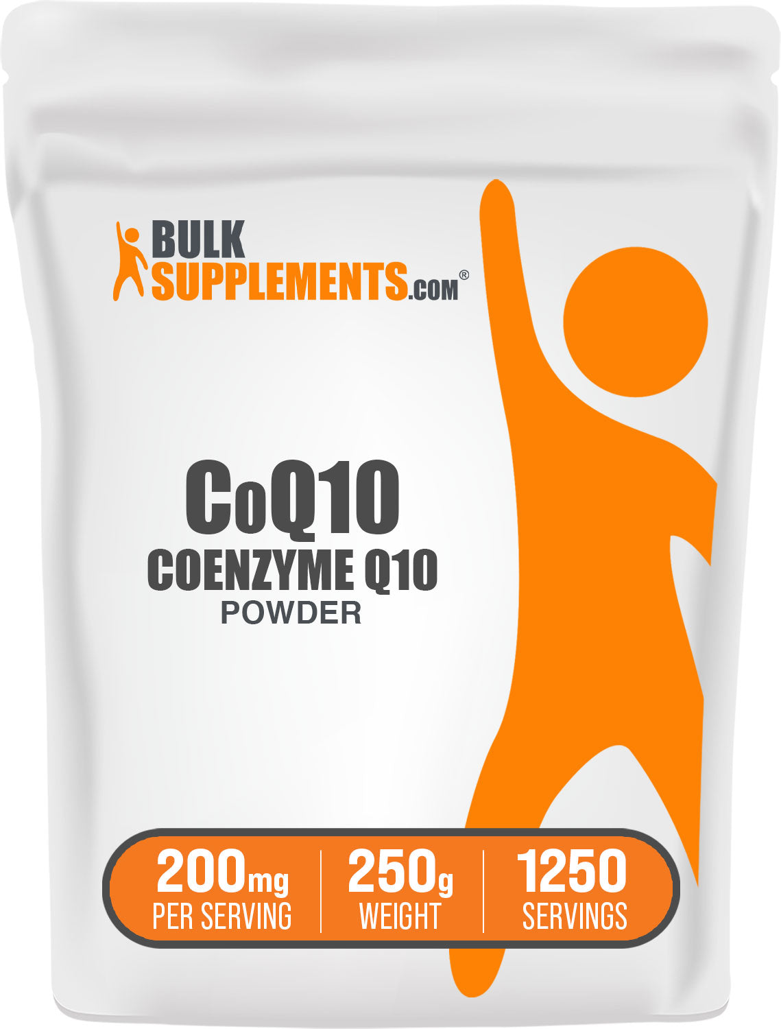 BulkSupplements.com Coenzyme Q10 (CoQ10) Powder 250g bag image