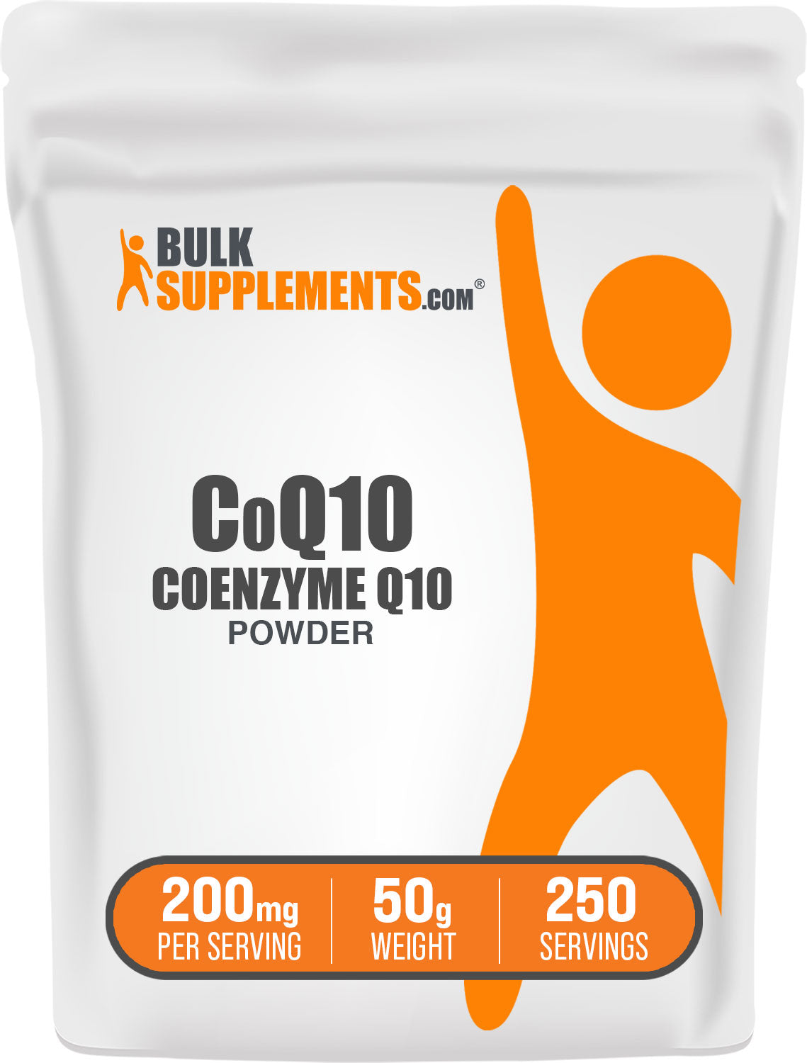 BulkSupplements.com Coenzyme Q10 (CoQ10) Powder 50g bag image