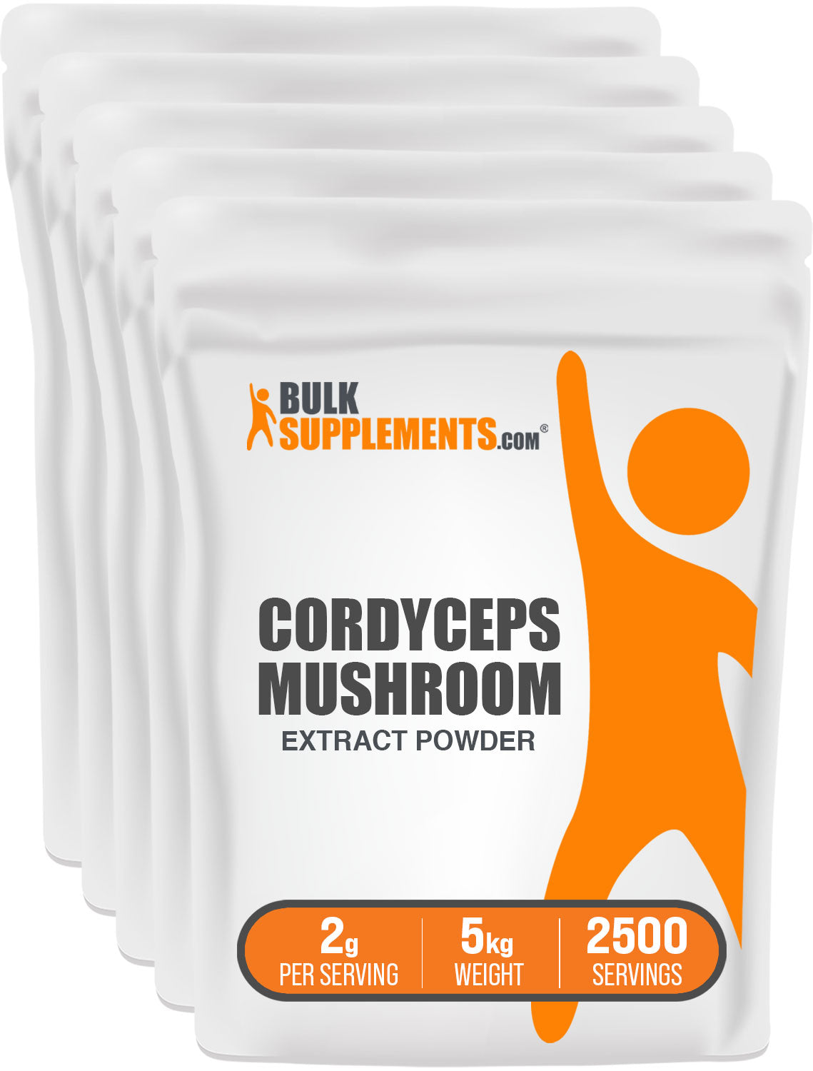 BulkSupplements.com Cordyceps Mushroom Extract Powder 5kg bag image