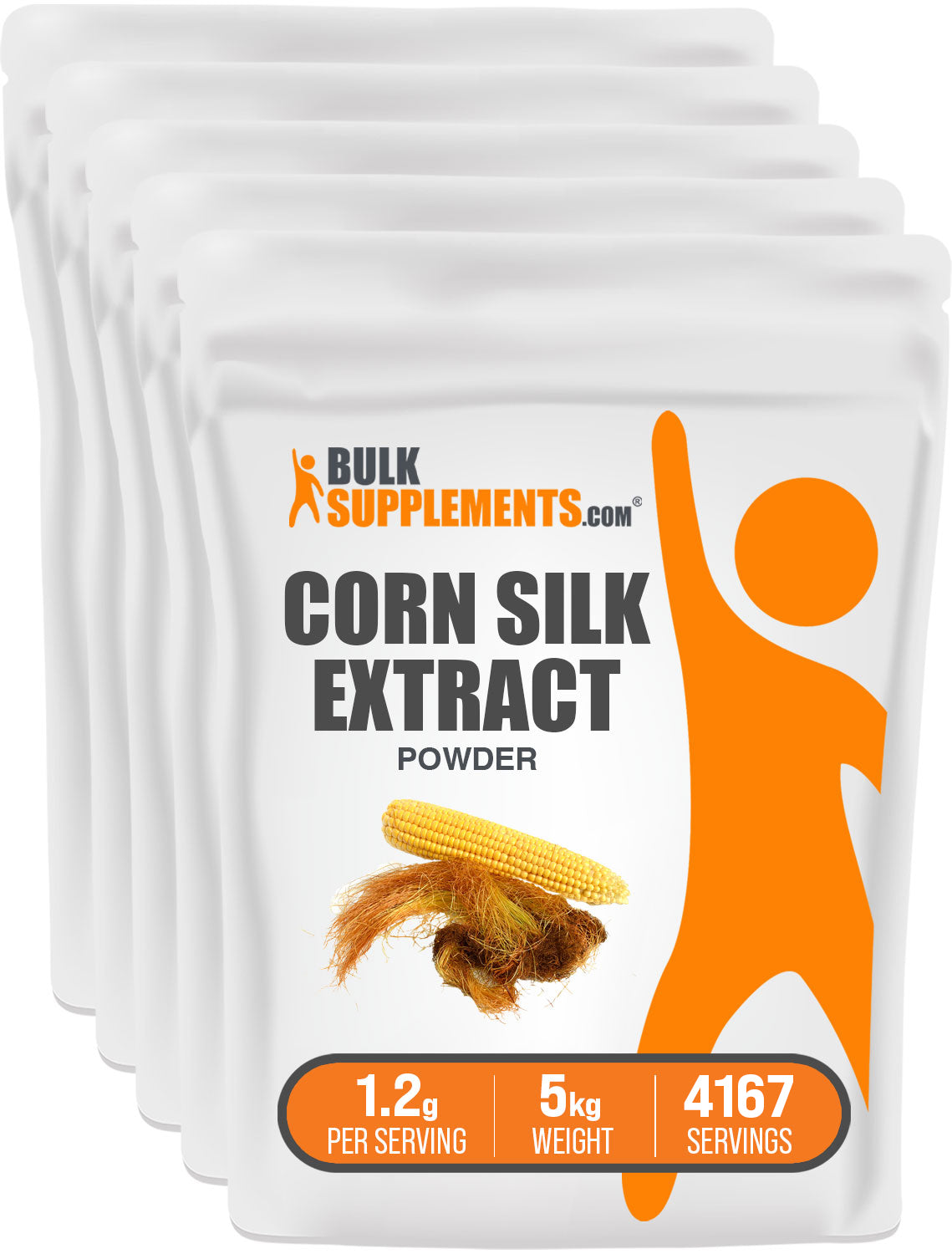 BulkSupplements.com Corn Silk Extract Powder 5kg bag images