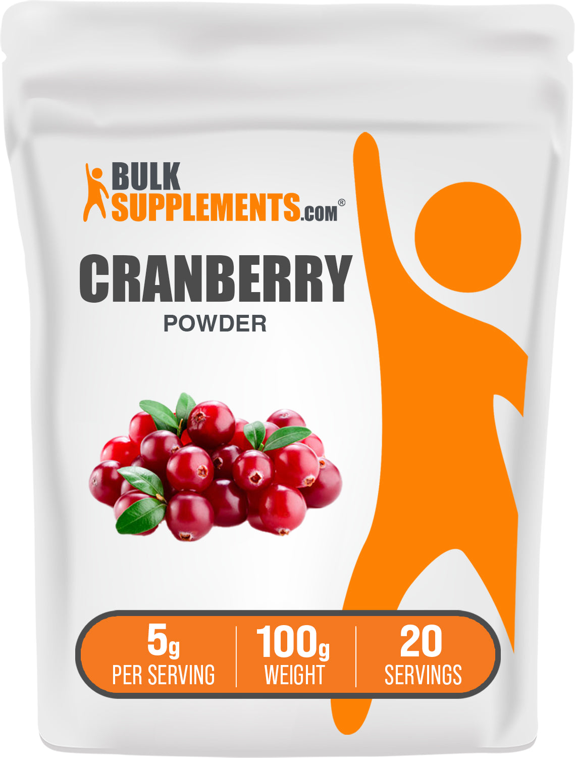 BulkSupplements.com Cranberry Powder 100g bag image