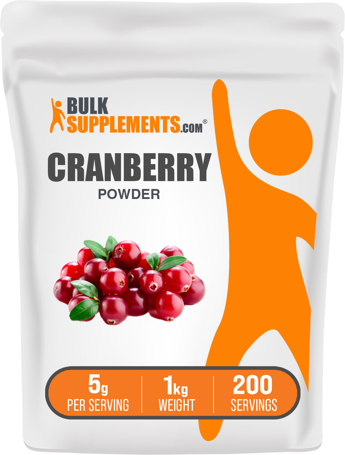 BulkSupplements.com Cranberry Powder 1kg bag image